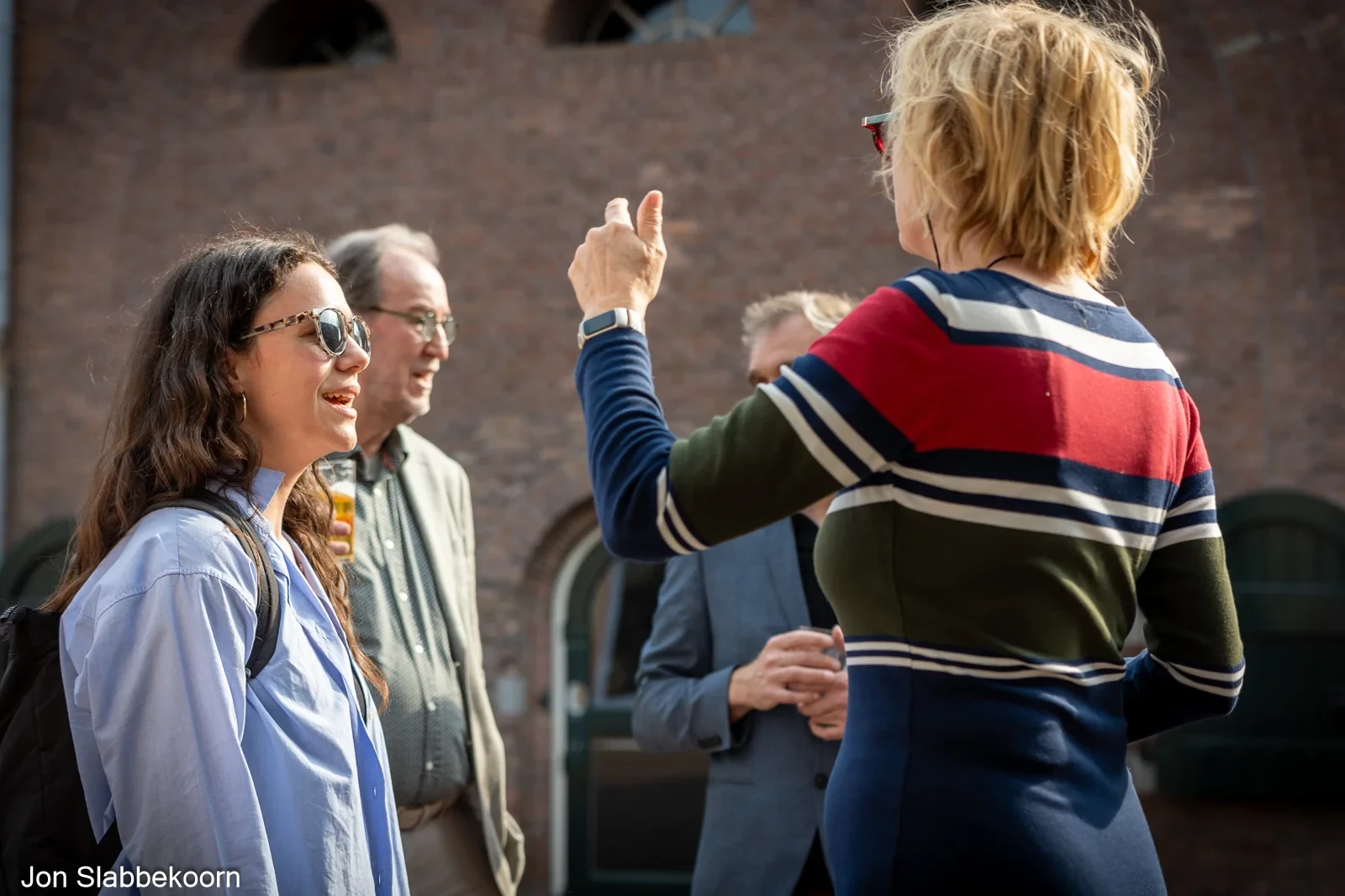 Gesprek tussen makers tijdens Tegenstroom